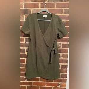 Madewell Texture & Thread casual faux wrap dress